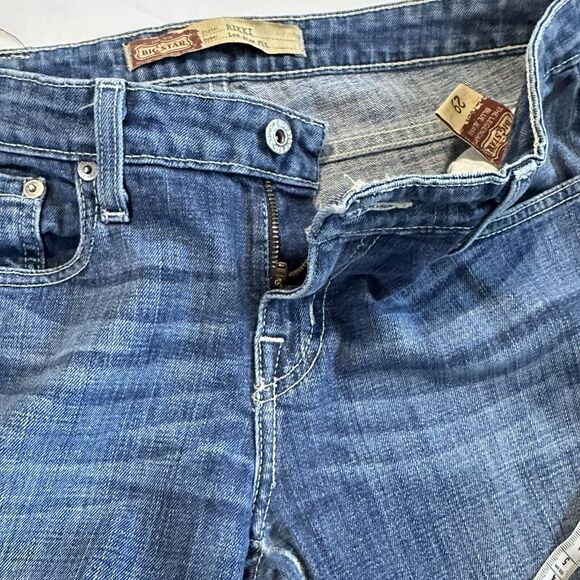 Big Star Jeans Womens 29 Blue Denim Rikki Low Rise Stretch Straight Faded - Picture 15 of 15